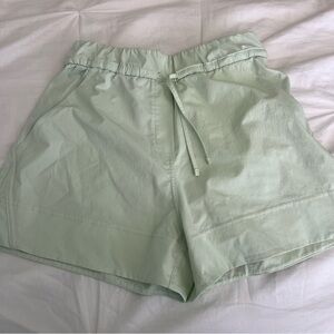 light green Lululemon Utility Shorts